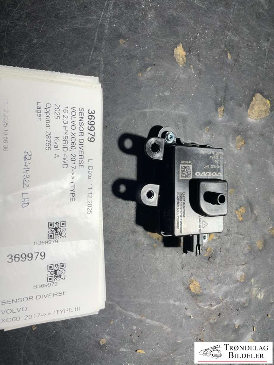 Sensor diverse til Volvo XC60, 2017-->> (Type II)  (32414922 LHD)