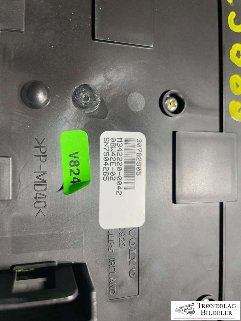 Varmeapparat betjening til Volvo V70 2007-2013 (Type III, Fase 1)  (30782905|8E05|)