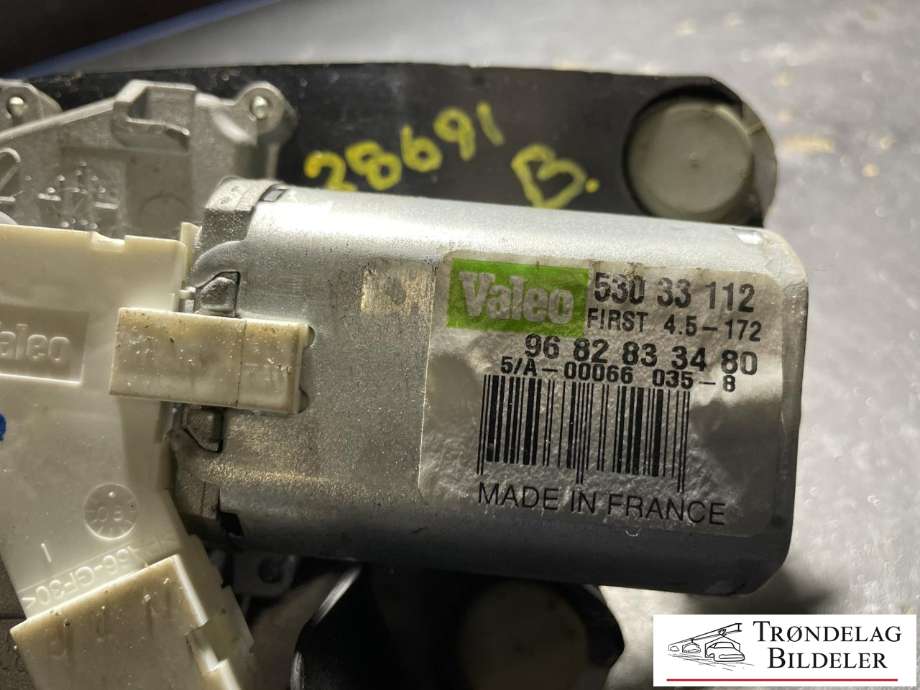Viskermotor bakrute til Citroën C5 2008-2017 (Type II) (6405 LF|)