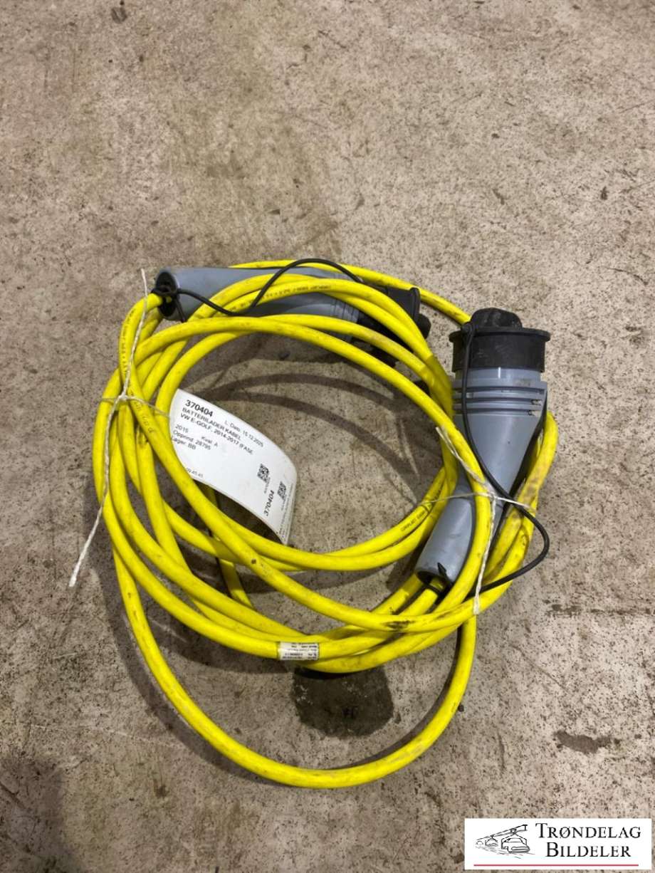 Batterilader kabel til VW e-Golf, 2014-2017 (Fase 1)  (LADEBOKS TYPE 2|TYPE 2)
