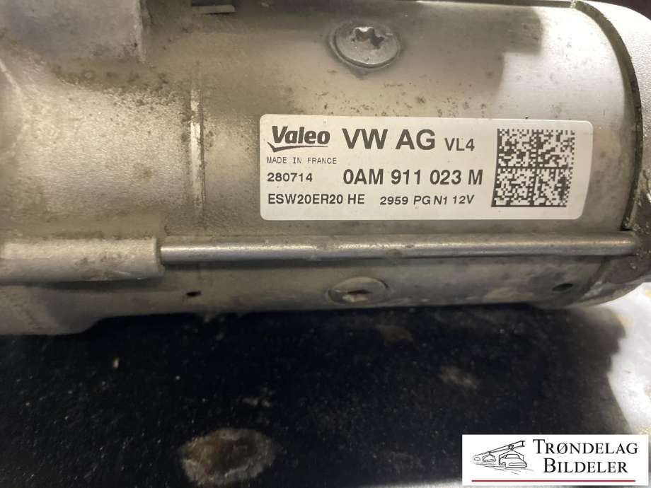Starter diesel til VW Golf Sportsvan 2014-2018  (0AM 911 023M|0AM 911 021 E|0AM 911 023 MX|0AM 911 021 EX|0AM 911 021 B|0AM 911 021 BX|0AM 911 023 G|0AM 911 023 GX|0AM 911 023 H|0AM 911 023 HX|0AM 911 023 J|0AM 911 023 JX)