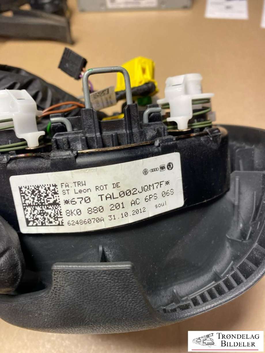 Airbag rattpute til Audi A4, Allroad 2009-2016 (Type I) (B8) (B8) (8K0880201AC|)