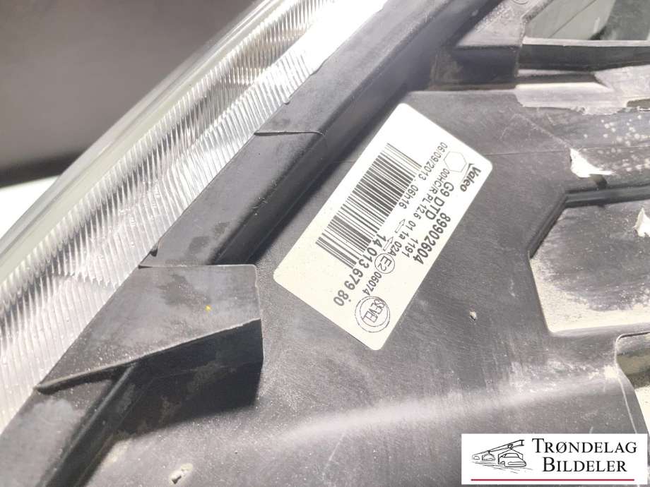 Frontlykt høyre halogen til Toyota Proace 2013-2016 (Type I) (SU001A1266|)