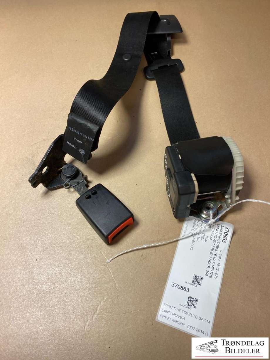 Sikkerhetsbelte bak midtre til Land Rover Freelander, 2007-2014 (Type II)  (LR043866)