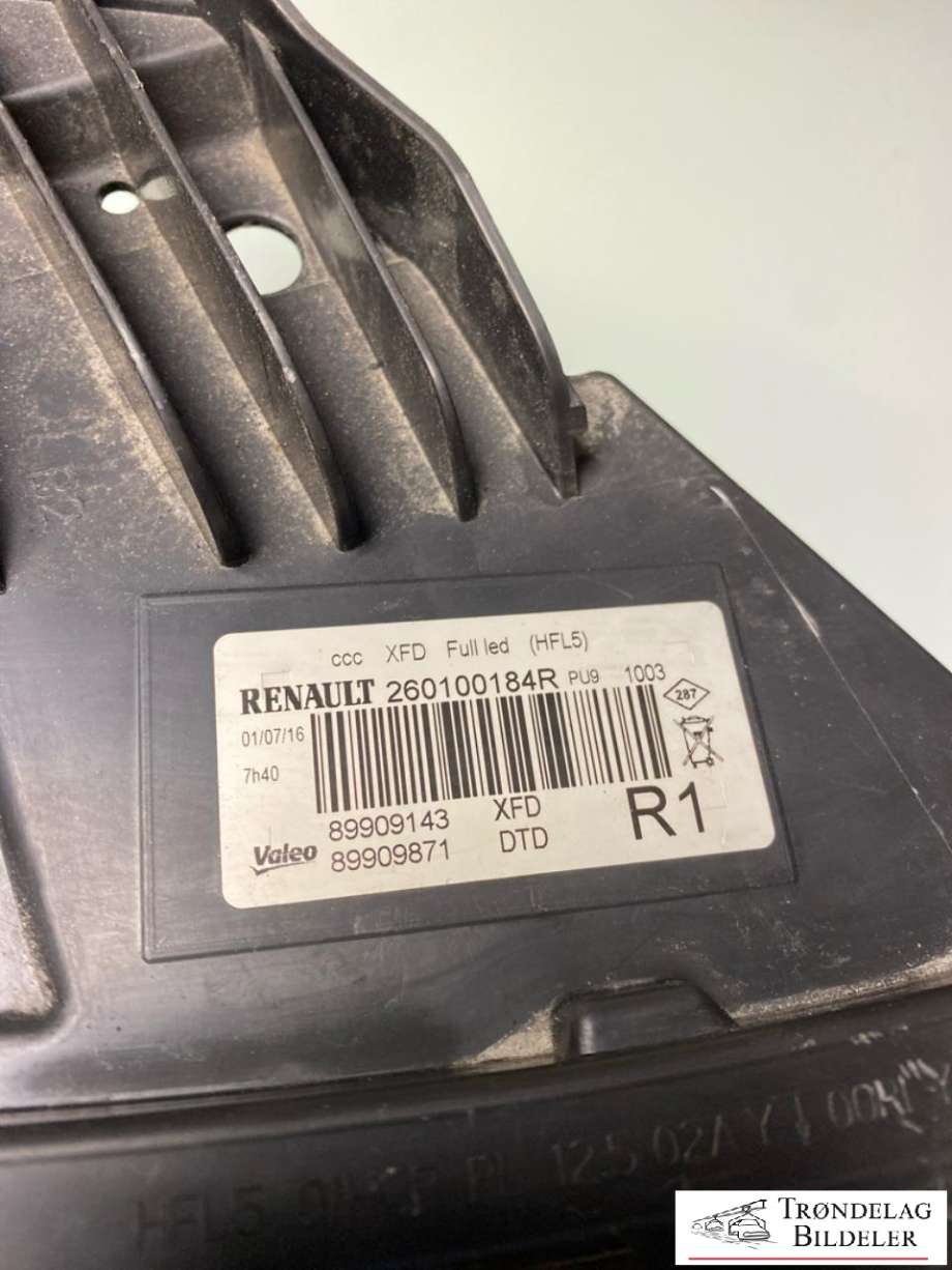 Frontlykt høyre full-LED til Renault Talisman 2016-->>  (260100184R|)