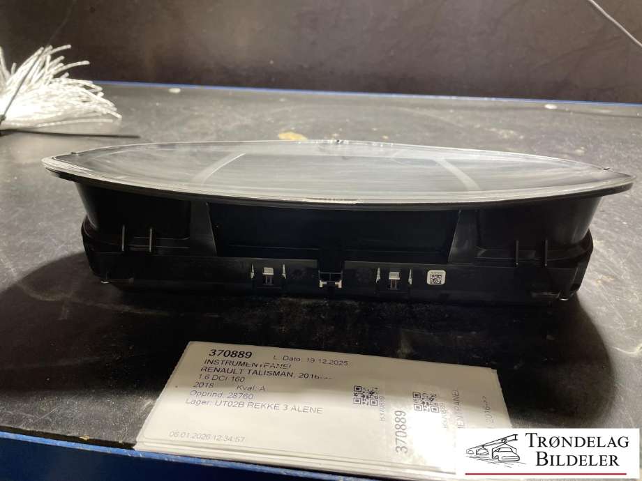 Instrumentpanel til Renault Talisman 2016-->>  (248104585R|)