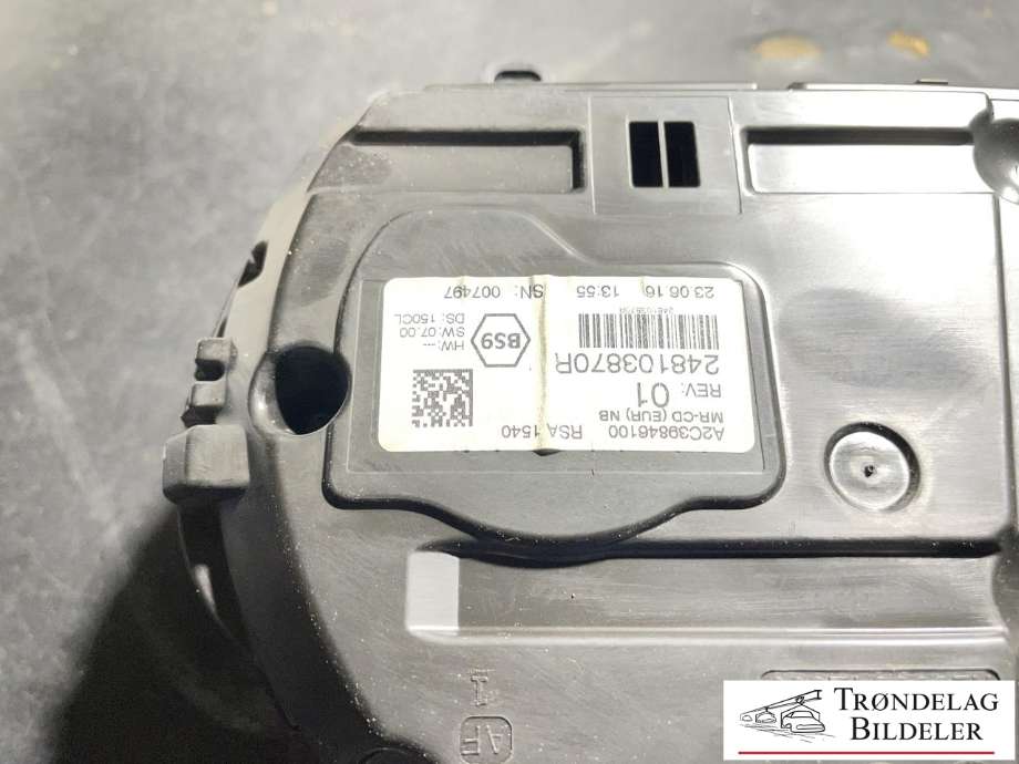 Instrumentpanel til Renault Talisman 2016-->>  (248104585R|)