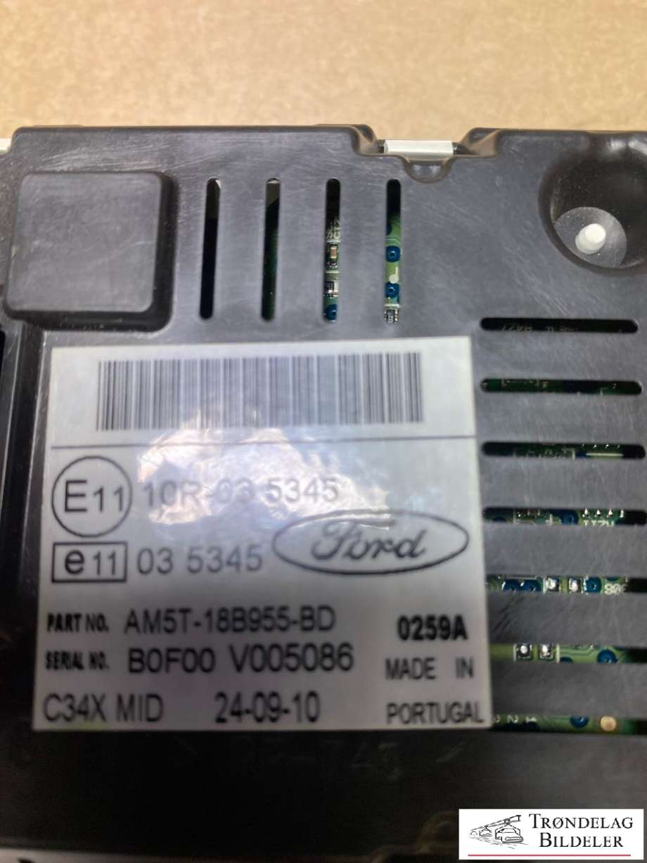 Instrument kjørecomputer til Ford C-Max 2010-2015 (Type II, Fase 1)  (1940785|AM5T-18955-BH|AM5T-18B955-BD)