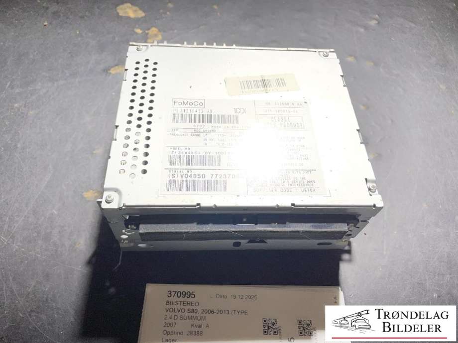 Bilstereo til Volvo S80 2006-2013 (Type II, Fase 1)  (31285832|36050930|31328067|31285836|31285838)