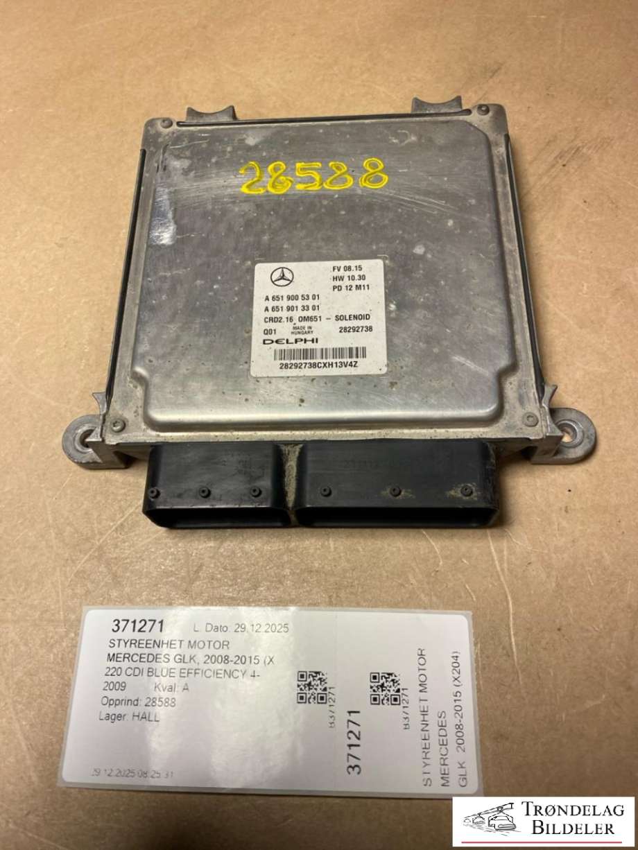 Styreenhet motor til Mercedes GLK, 2008-2015 (X204) (X204) (A 651 900 53 01)