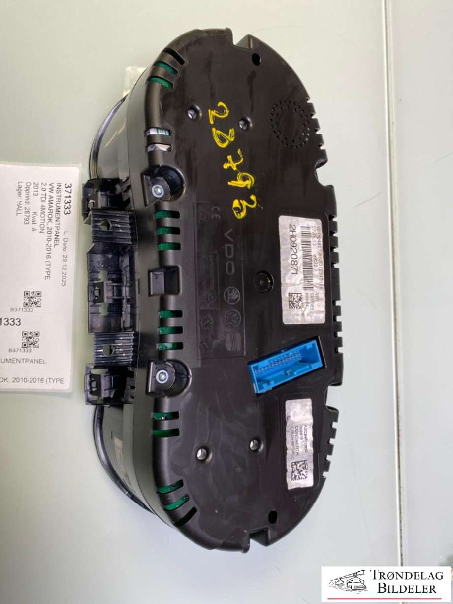 Instrumentpanel til VW Amarok 2010-2016 (Type I, Fase 1)  (2H0 920 871|2H0 920 871  X|)