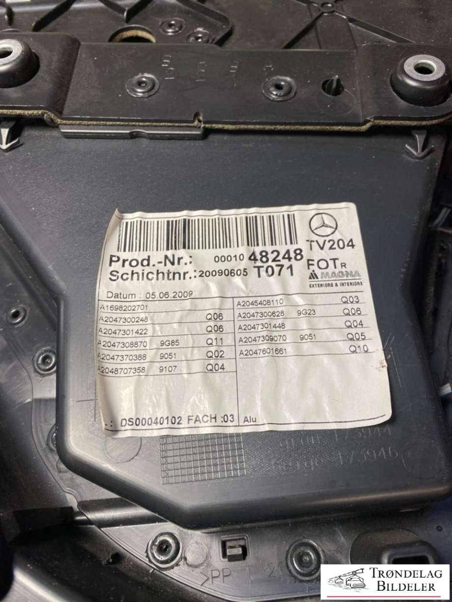 Dørtrekk høyre til Mercedes GLK 2008-2015 (X204) (X204) (A2047601461|)