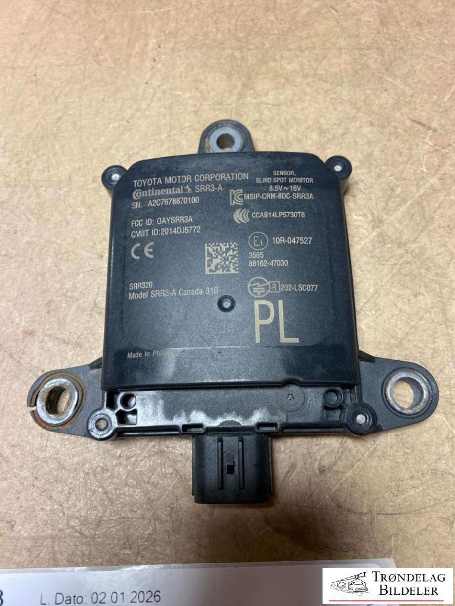 Sensor radar til Toyota Prius, 2016-2023 (Type IV) (combi) (combi) (A2C7678870100)