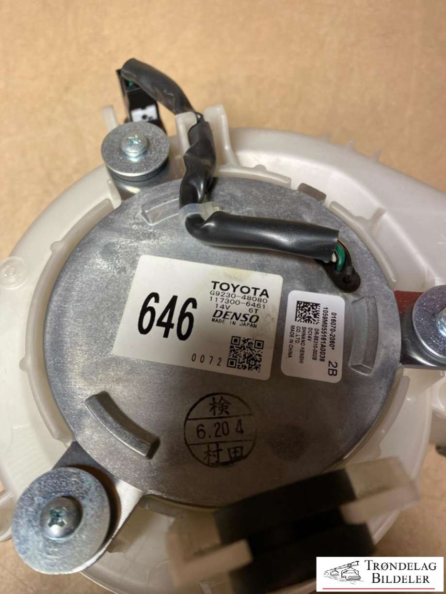 Kjølevifte til Toyota RAV4 2016-2019 (Type IV, Fase 2) (G923048080|)