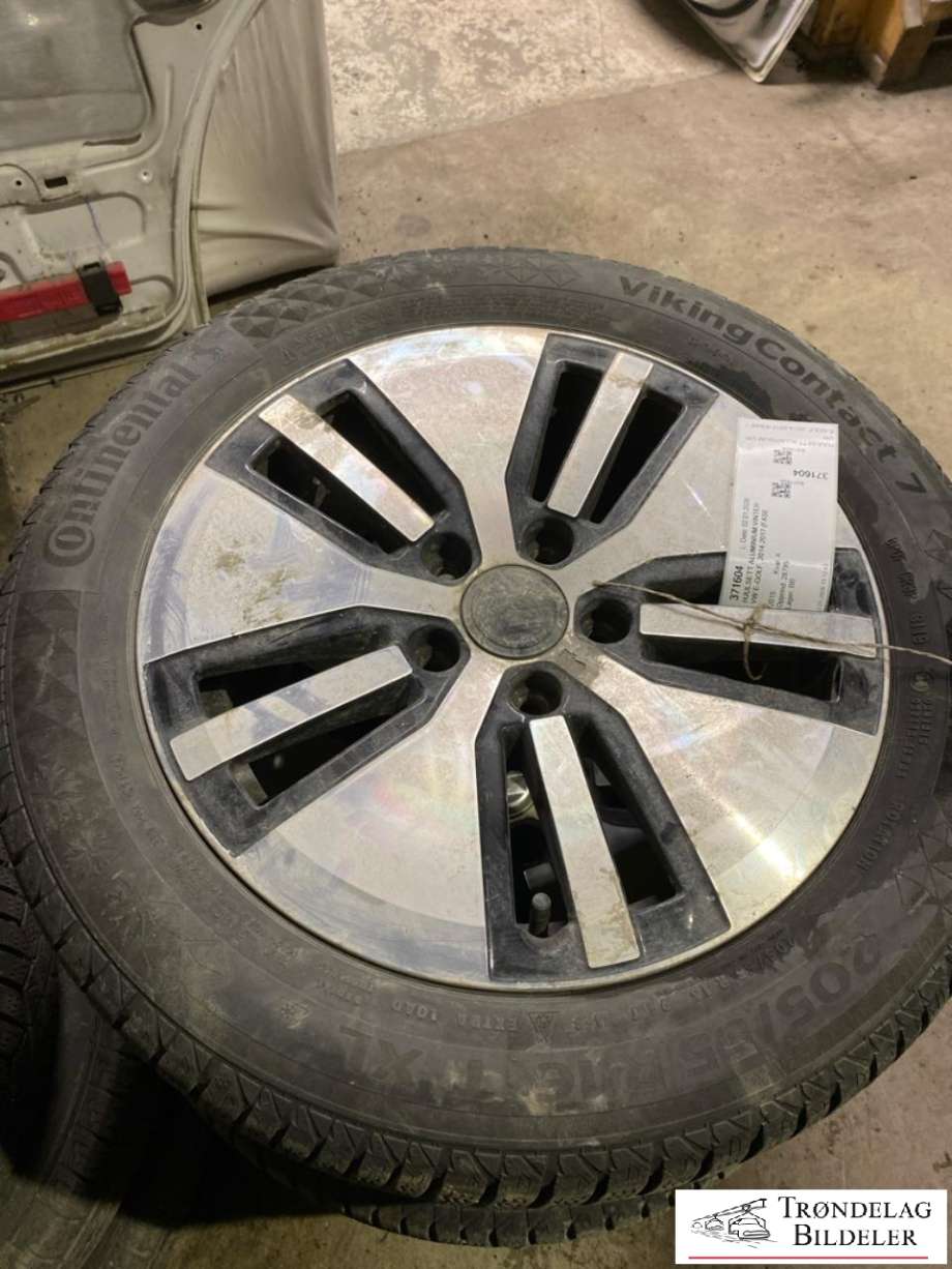 Hjulsett aluminium vinter til VW e-Golf, 2014-2017 (Fase 1)  (CONTINENTAL|205/55/R16 5X112 6.5JX16 ET46 CB57.1MM)