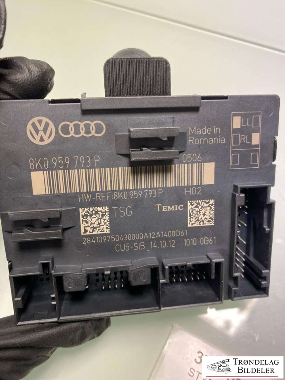 Styreenhet dør venstre foran til Audi A4, Allroad 2009-2016 (Type I) (B8) (B8) (8K0959793P|)