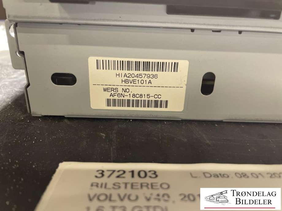 Bilstereo til Volvo V40 2012-2019  (31357214 AA|AF6N-18C815-CC|)