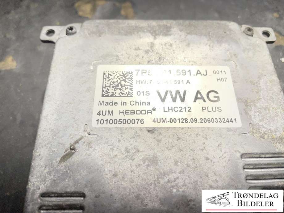 Styreenhet xenon/ballast til Škoda Kodiaq 2017-->>  (7P5 941 591 AJ|)