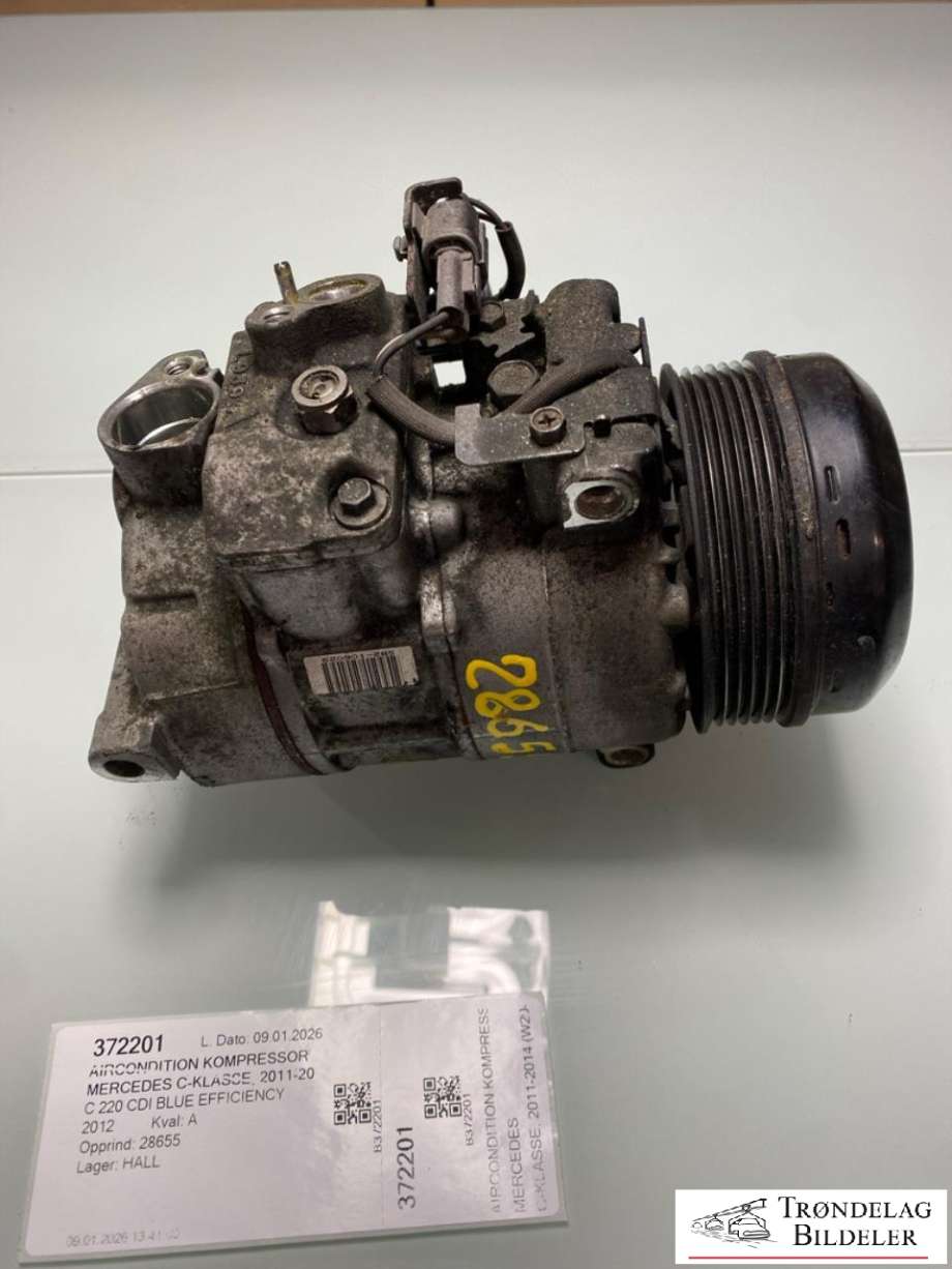 Aircondition kompressor til Mercedes C-Klasse 2011-2014 (Fase 2) (W204) (W204) (A0022309211|A0032302911|890552|890696|447260-5992)