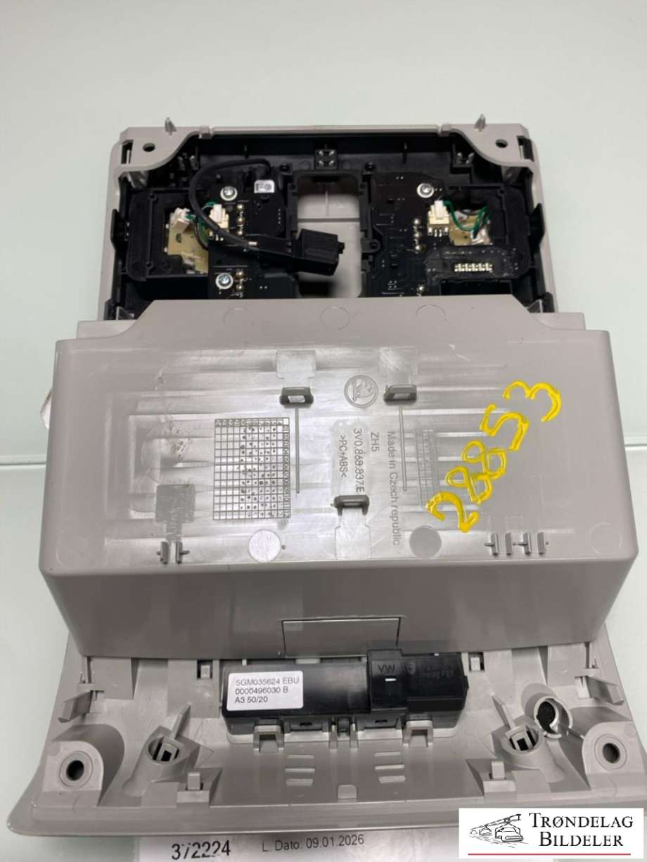 Taklyspanel til Škoda Kodiaq 2017-->> (5G1947105Q|)