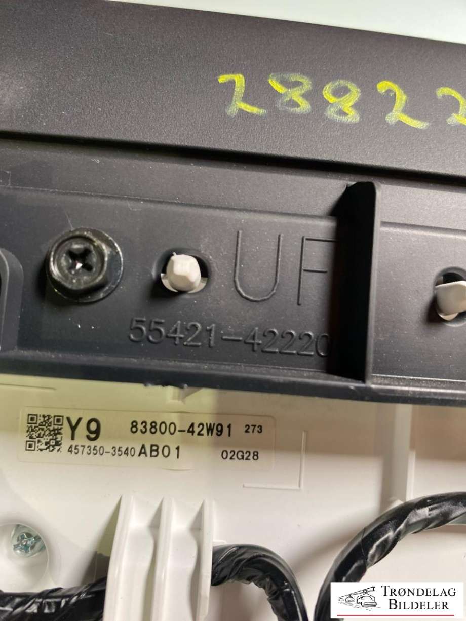 Instrumentpanel til Subaru Solterra 2022-->> (8380042W91|)