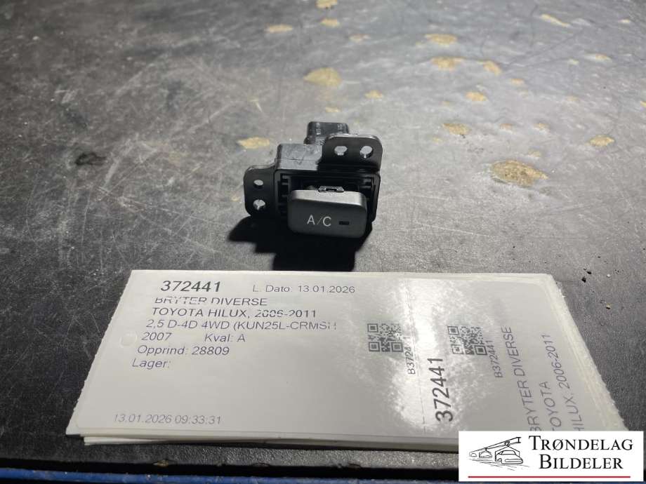 Bryter diverse til Toyota Hilux, 2006-2011 (846600K010)