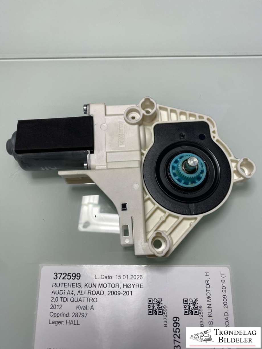 Ruteheis, kun motor, høyre foran til Audi A4, Allroad 2009-2016 (Type I) (B8) (B8) (8K0959802A|)