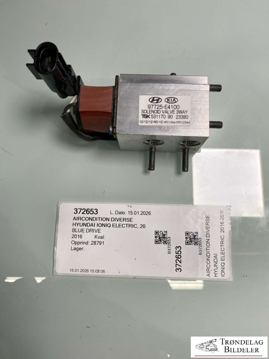 Aircondition diverse til Hyundai Ioniq Electric, 2016-2019 (Fase 1)  (97725E4100)
