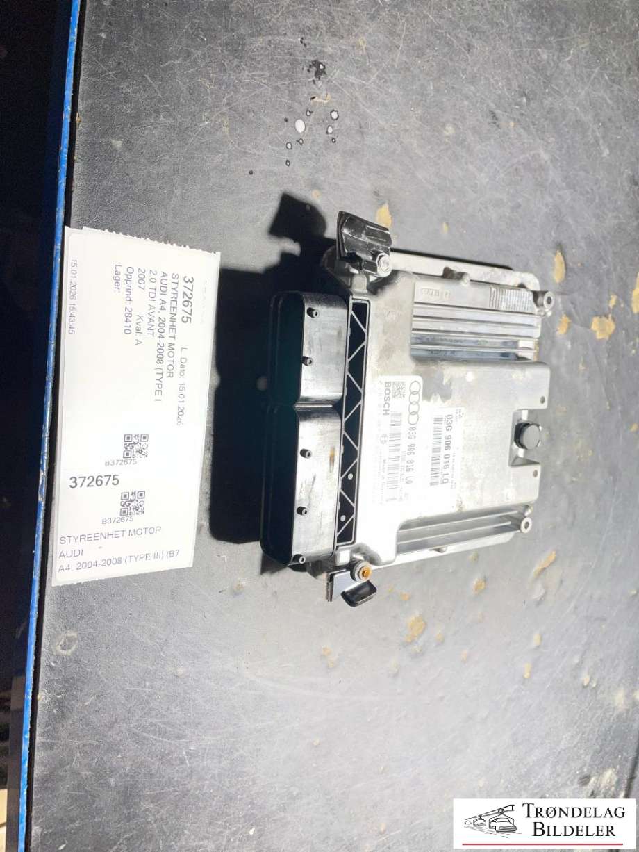 Styreenhet motor til Audi A4, 2004-2008 (Type III) (B7) (B7) (03G906016KP|03G906016LQ)