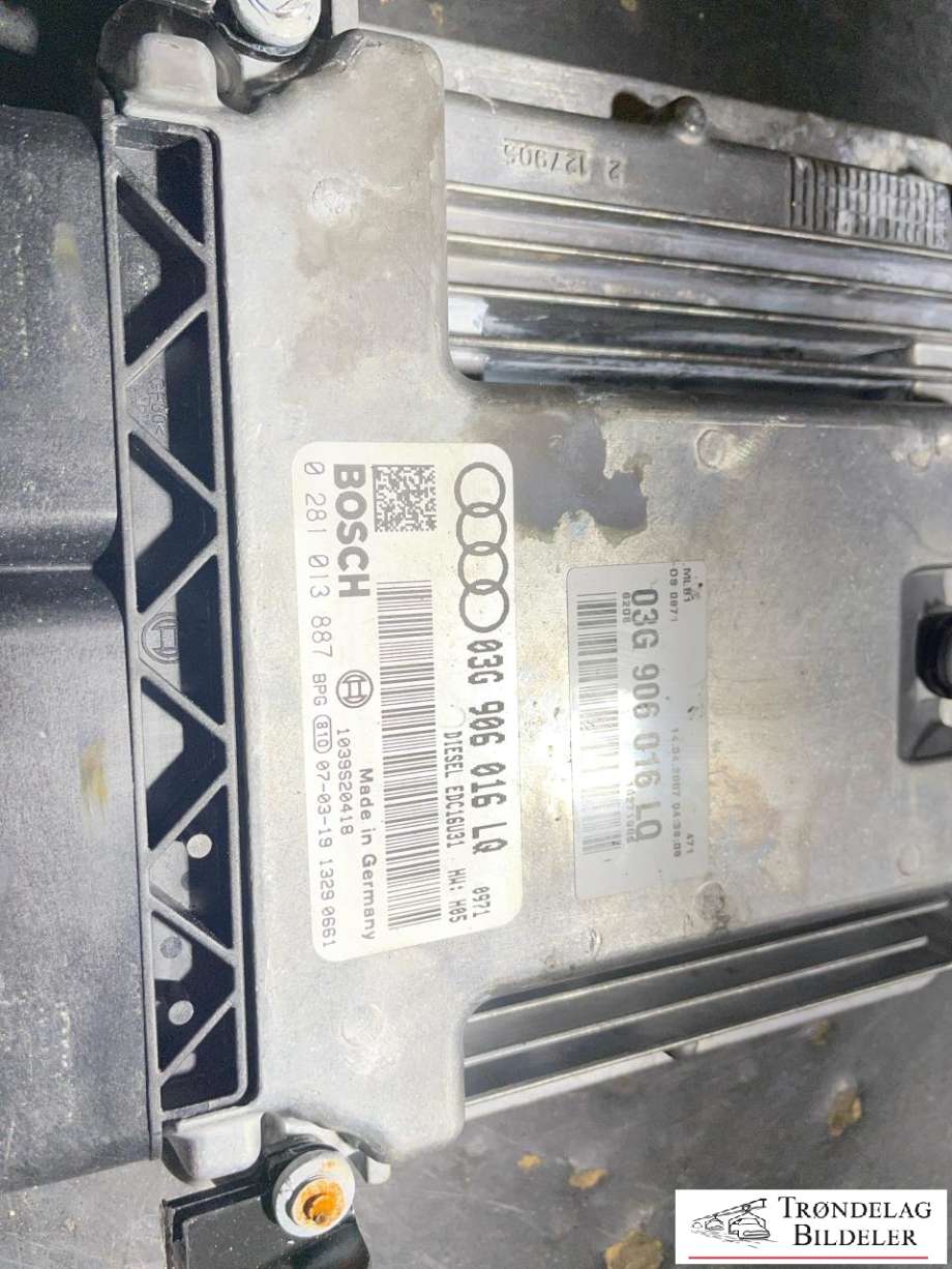 Styreenhet motor til Audi A4 2004-2008 (Type III) (B7) (B7) (03G906016KP|03G906016LQ|03G997058LX|03G997057RX|281013292)
