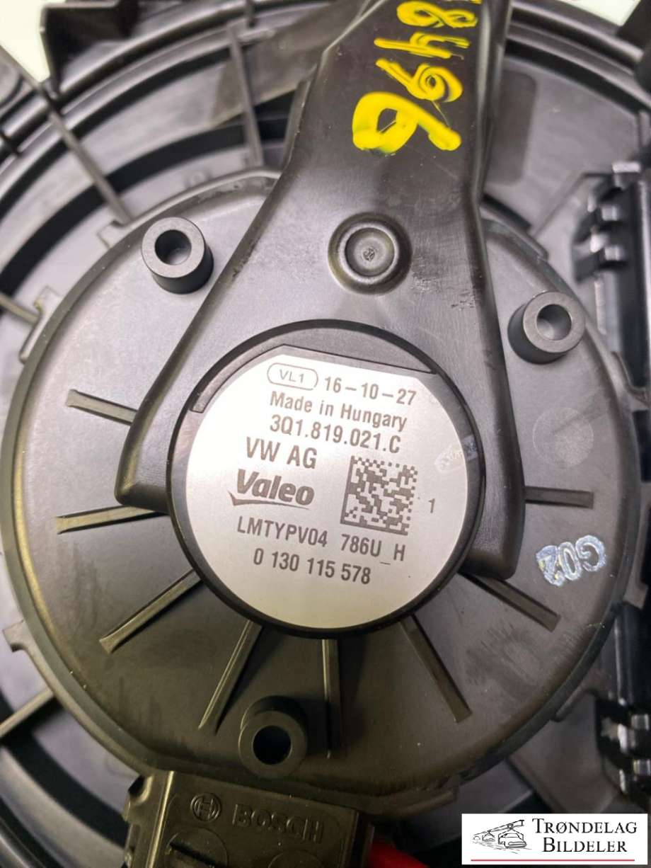 Varmeapparat motor til VW Passat 2015-2019 (Fase 1) (B8) (B8) (3Q1819021C|)