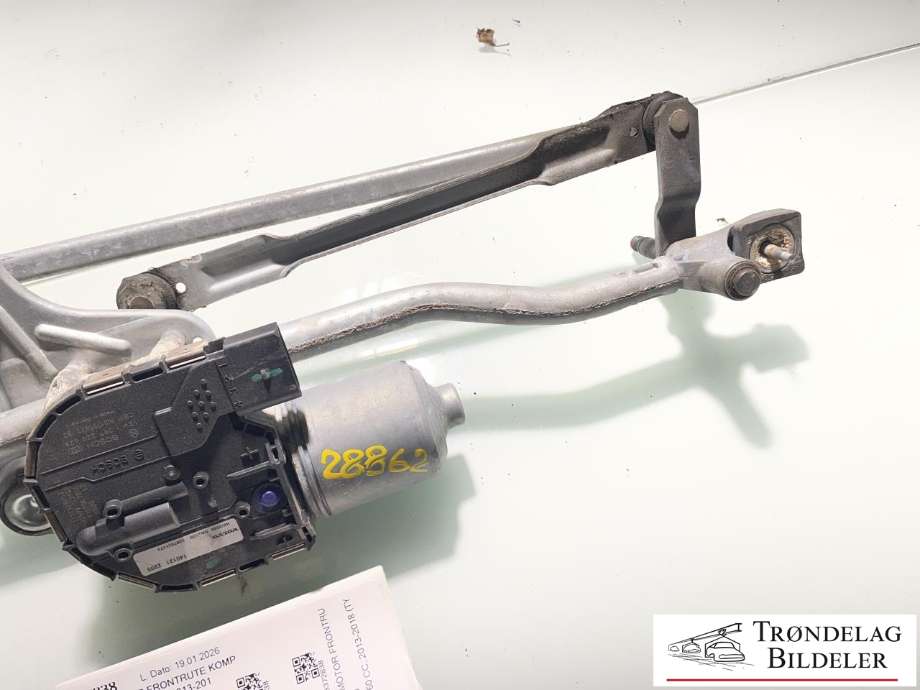 Viskermotor frontrute komplett m/overføring til Volvo V60/V60 CC 2013-2018 (Type I, Fase 2)  (30753493|1397220628|3397021173)