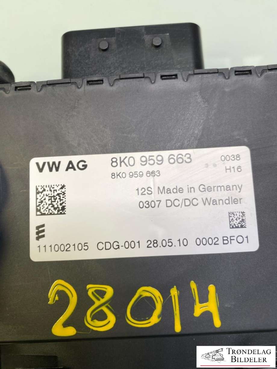 Spenningsregulator til Audi A4 2007-2014 (Type IV) (B8) (B8) (8K0959663|)