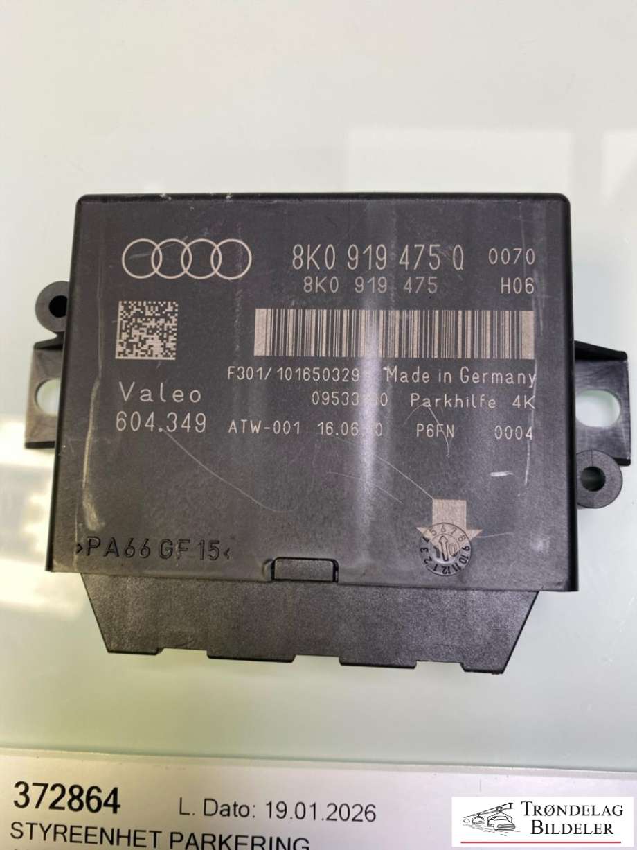 Styreenhet parkering til Audi A4 2007-2014 (Type IV) (B8) (B8) (8K0919475Q|8K0919475T|)