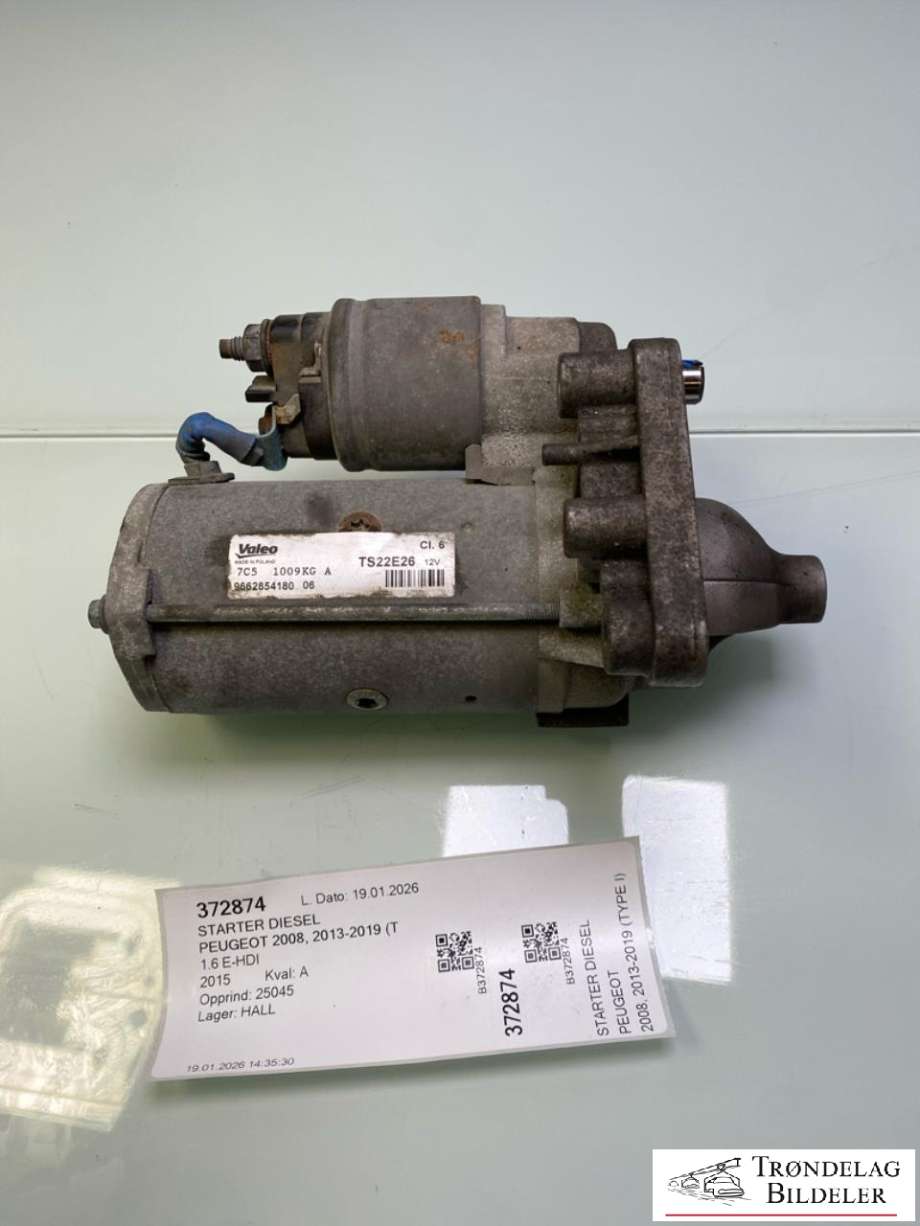 Starter diesel til Peugeot 2008 2013-2019 (Type I) (966285418006|)