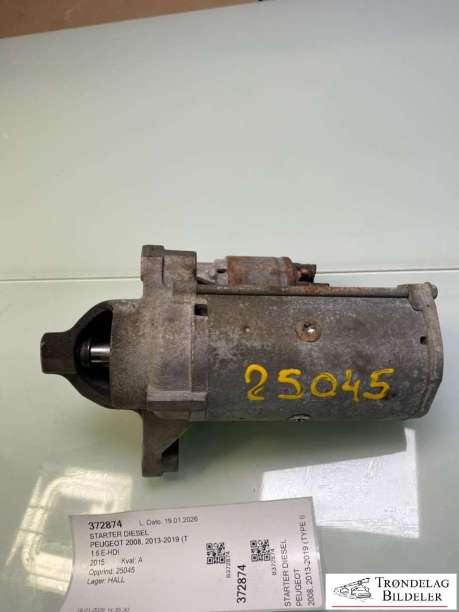 Starter diesel til Peugeot 2008 2013-2019 (Type I) (966285418006|)