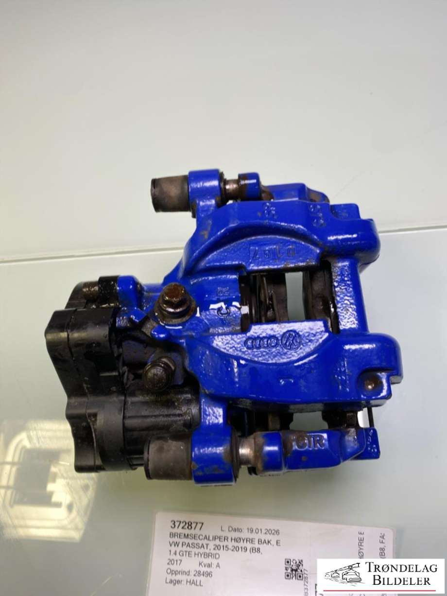 Bremsecaliper høyre bak, elektrisk til VW Passat 2015-2019 (Fase 1) (B8) (B8) (3Q0615406|)
