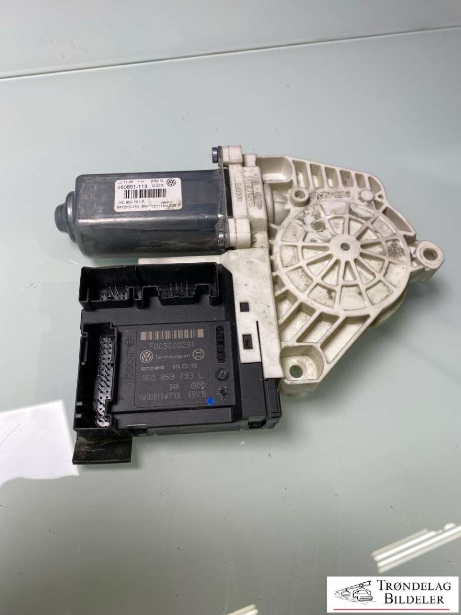 Ruteheis, kun motor, venstre foran til VW Passat 2005-2010 (B6) (B6) (1K0 959 701 AE|)