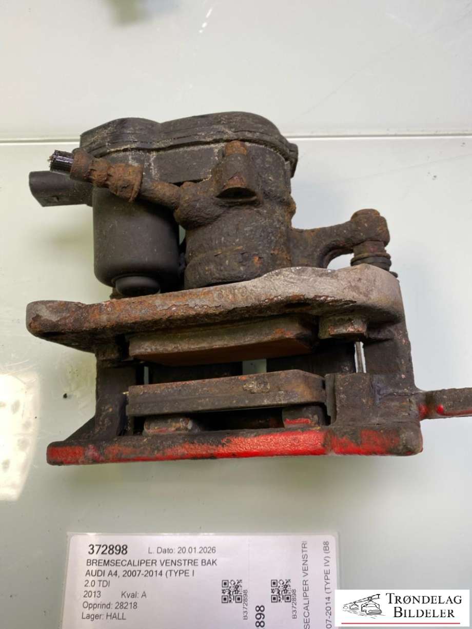 Bremsecaliper venstre bak til Audi A4 2007-2014 (Type IV) (B8) (B8) (8K0 615 403 E|)