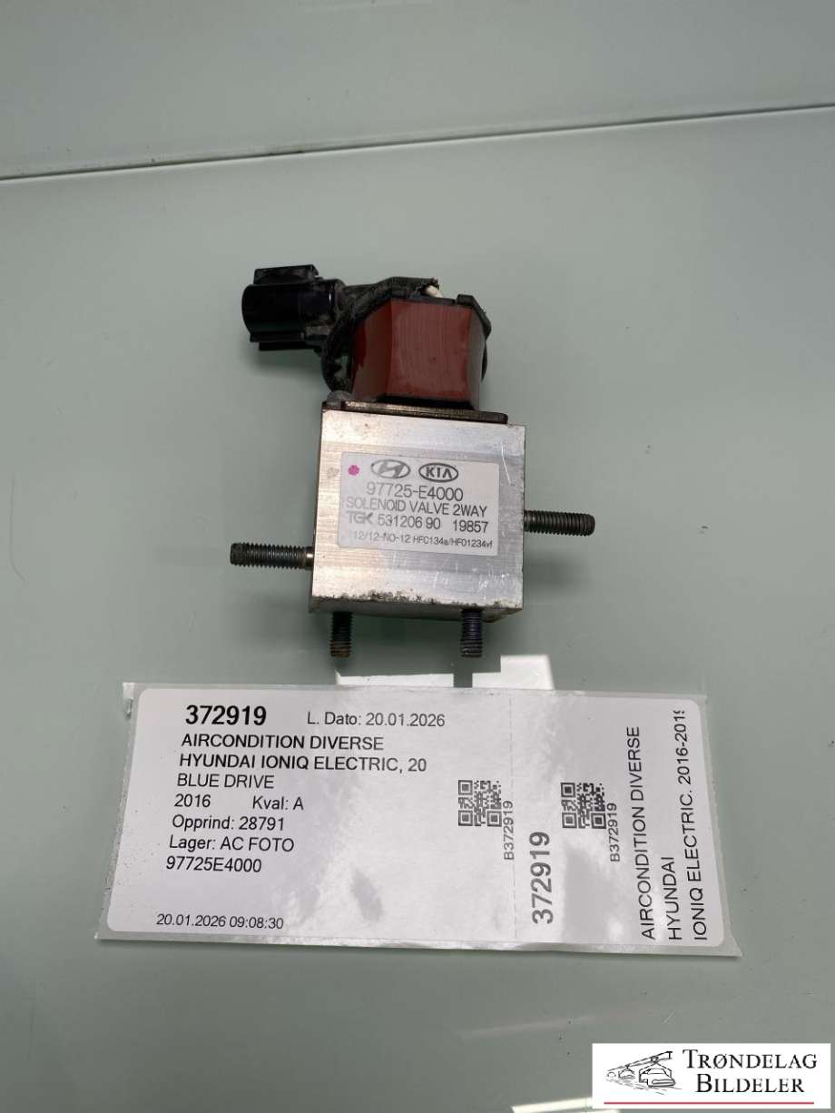 Aircondition diverse til Hyundai Ioniq Electric, 2016-2019 (Fase 1)  (97725E4000)