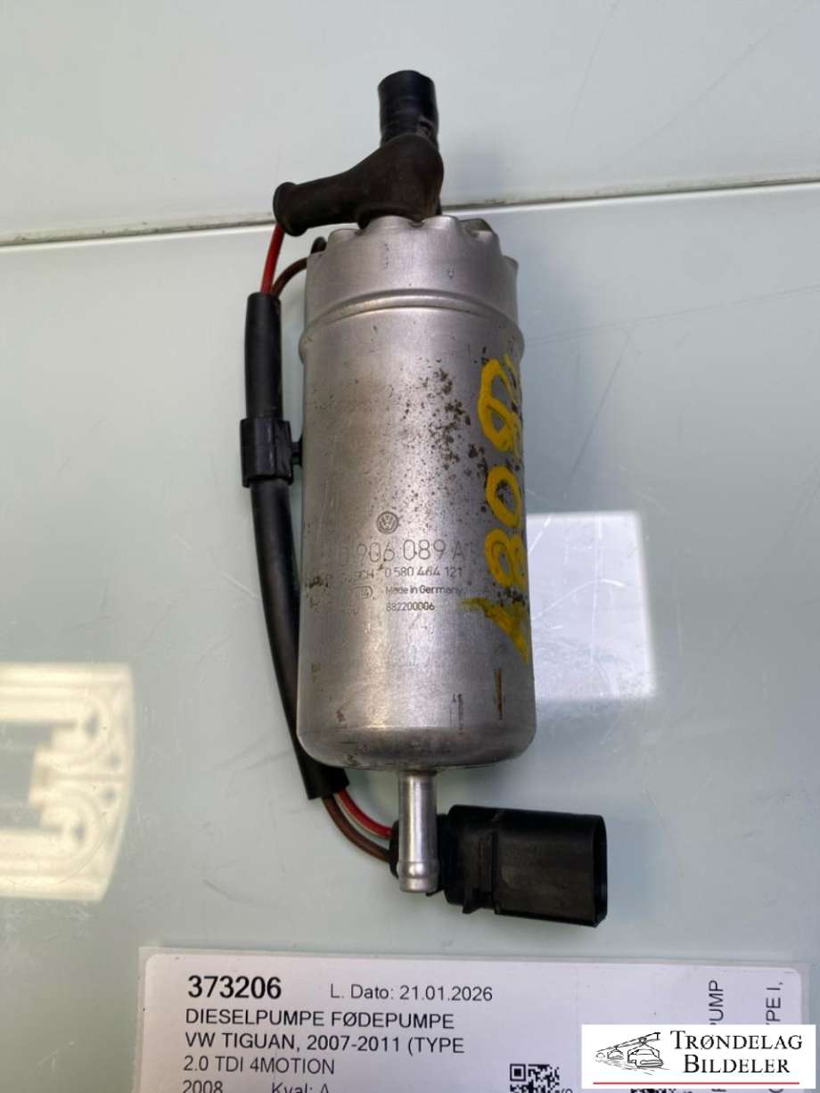 Dieselpumpe fødepumpe til VW Tiguan, 2007-2011 (Type I, Fase 1)  (1K0906089A)