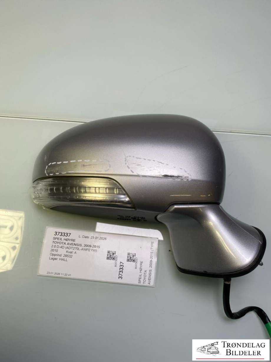 Speil høyre til Toyota Avensis 2009-2015 (Type III, Fase 1) (8793105400|)