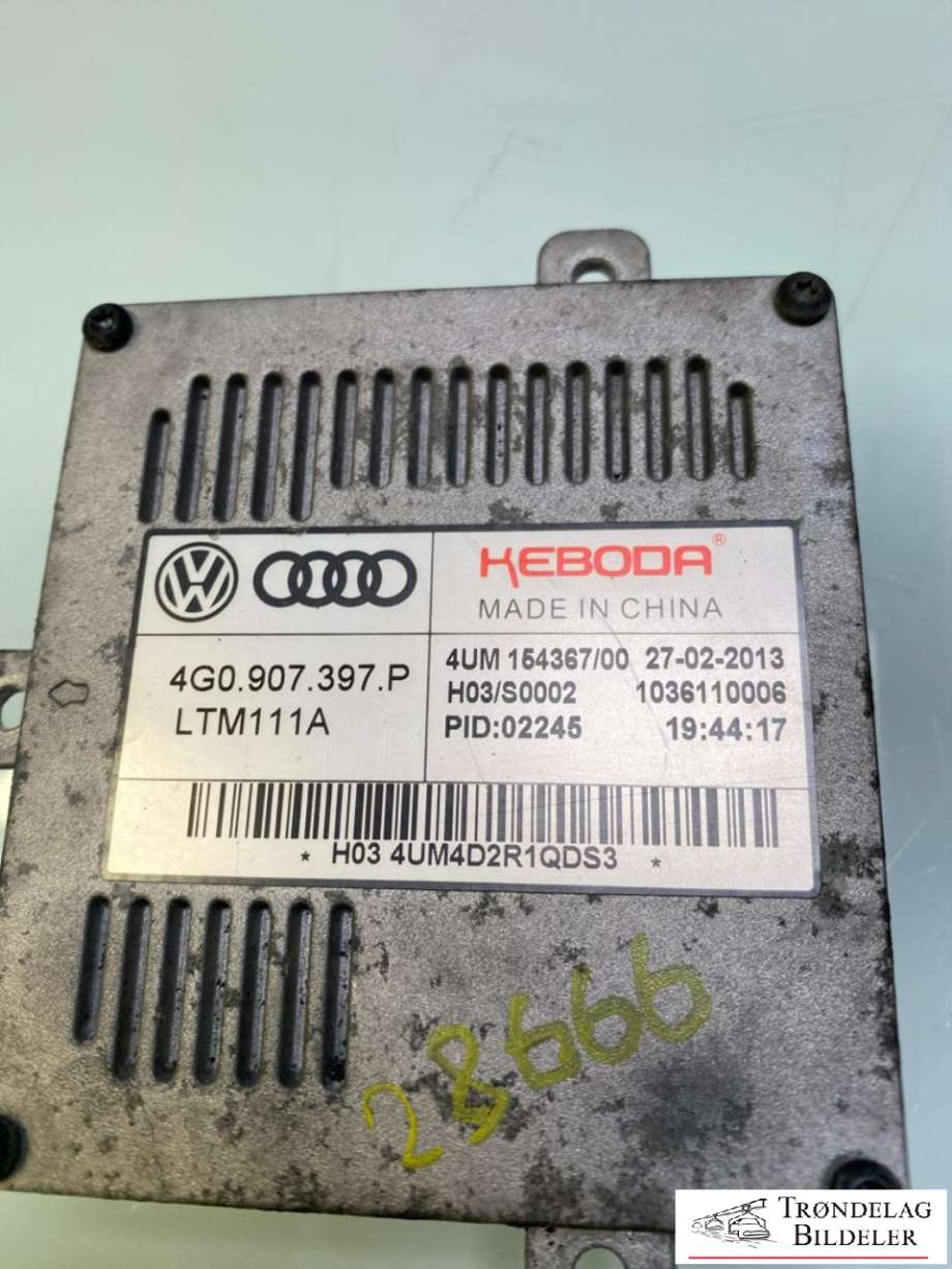 Styreenhet xenon/ballast til Audi A3 2012-2016 (Type III, Fase 1)  (4G0907397P|)