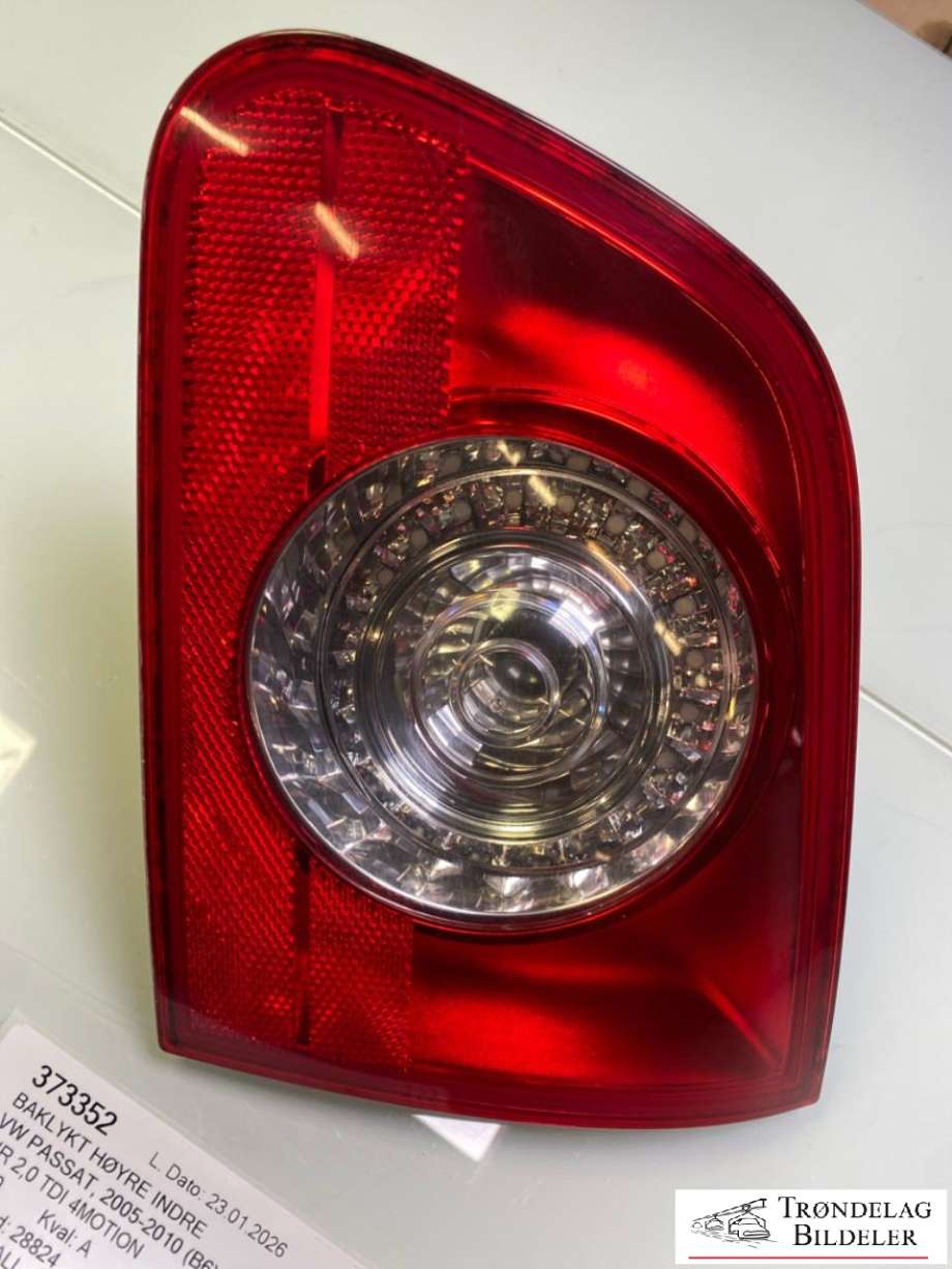 Baklykt høyre indre til VW Passat 2005-2010 (B6) (B6) (3C9945094|)