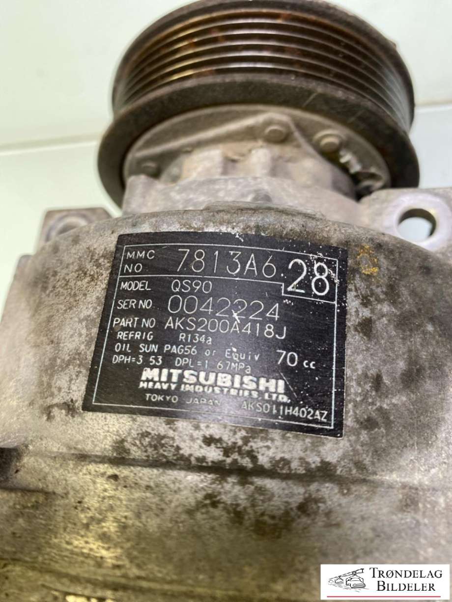 Aircondition kompressor til Mitsubishi Outlander 2012-2015 (Type III, Fase 1)  (7813A628|)