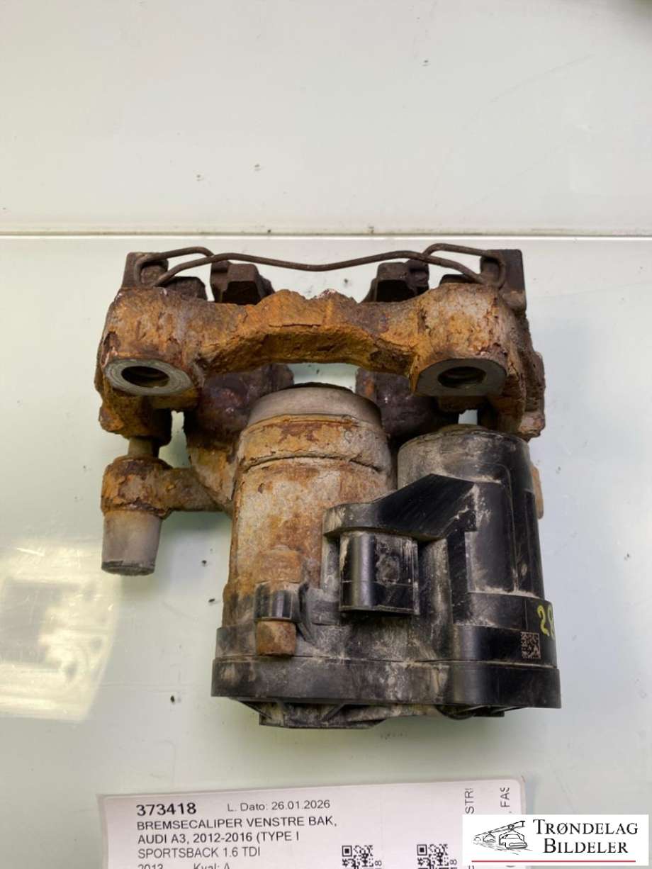 Bremsecaliper venstre bak, elektrisk til Audi A3 2012-2016 (Type III, Fase 1)  (5Q0615405|)