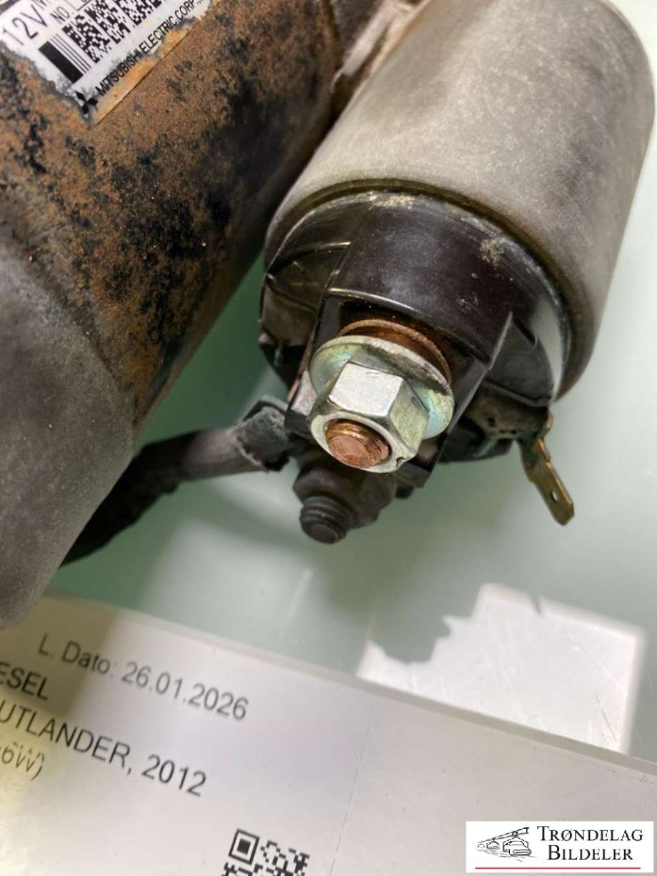 Starter diesel til Mitsubishi Outlander 2012-2015 (Type III, Fase 1) (1810A230|M001T31371|M1T31371|LRS03862|25-5035)
