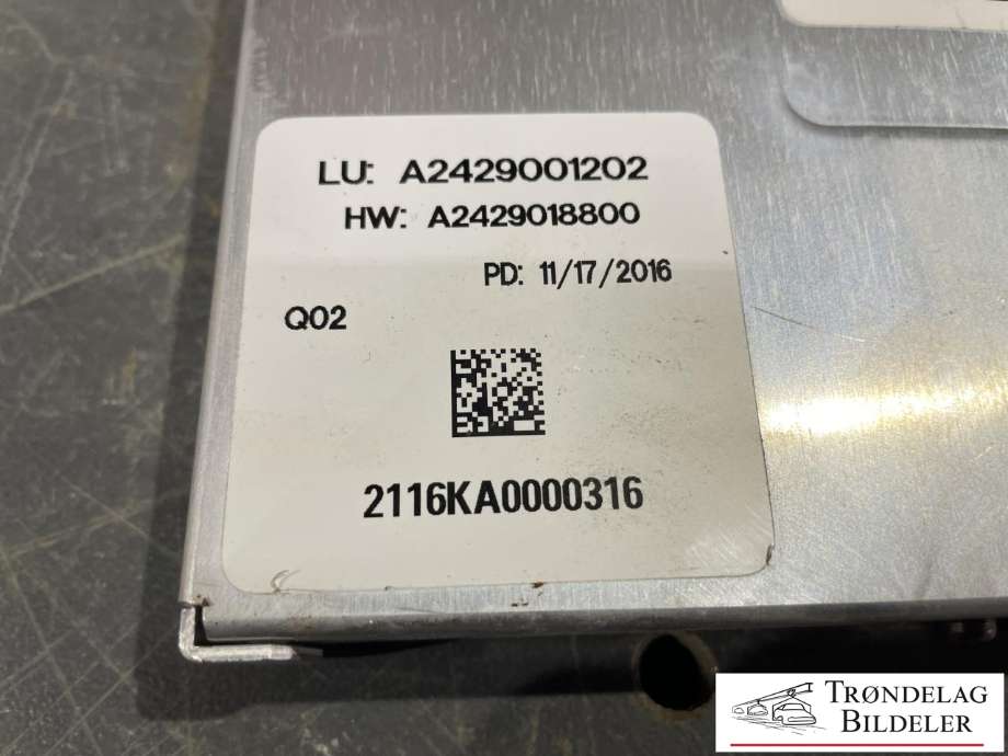 Styreenhet diverse til Mercedes B-Klasse, electric drive 2014-2018 (W242) (W242) (A2429001202|1039465-00-D|A2429018800)
