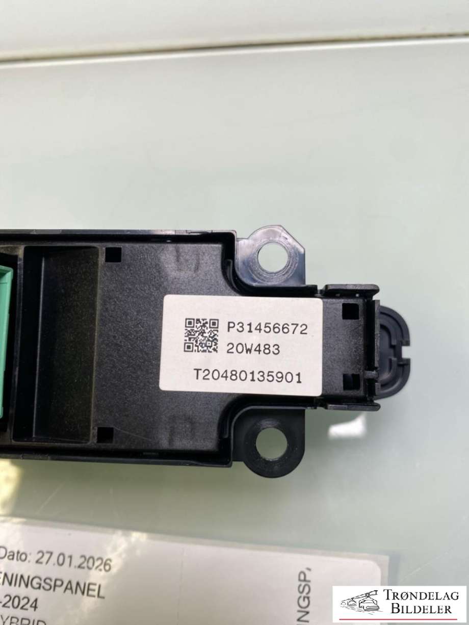 Bilstereo betjeningspanel til Volvo XC40 2018-2024  (31456672|)