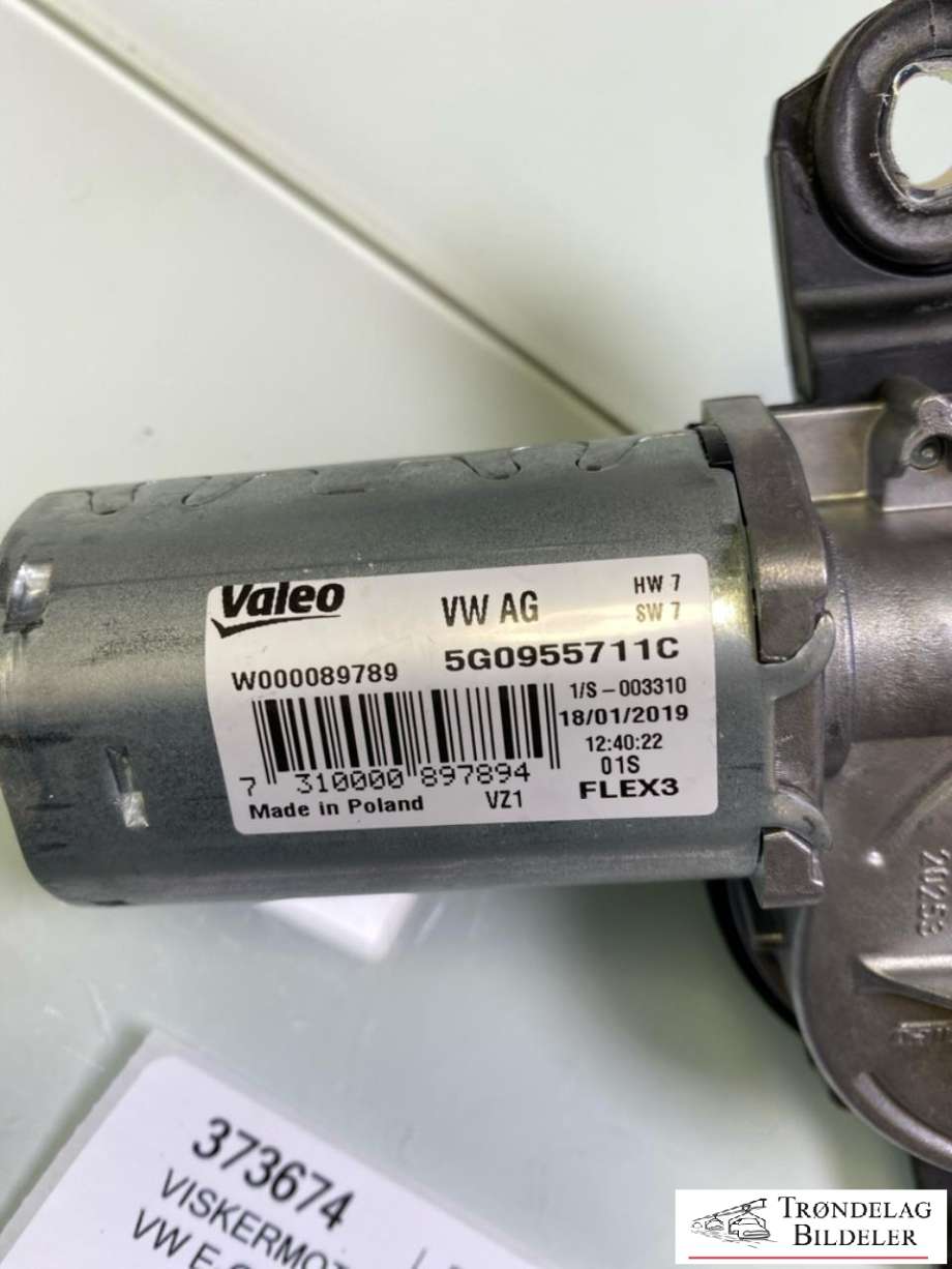 Viskermotor bakrute til VW e-Golf 2017-2020 (Fase 2)  (5G0955711A|5G0955711C|1S6955711A|5G0 955 711 D|1S6955711B)